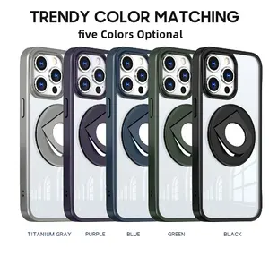 Custodia trasparente per telefono per Iphone 12 13 14 Plus 15 Pro Max iphone 15 magnetico trasparente Mobile Cover posteriore moda