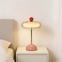 Lampe de table portable de luxe à intensité variable, lampe de chevet pour salon, bureau, restaurant, lampe de table LED sans fil rechargeable