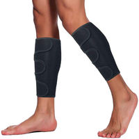 Protège-tibias réglables personnalisables avec logo, de haute qualité, et attelles de compression en néoprène pour mollets, soutien ajustable pour tibias et mollets.