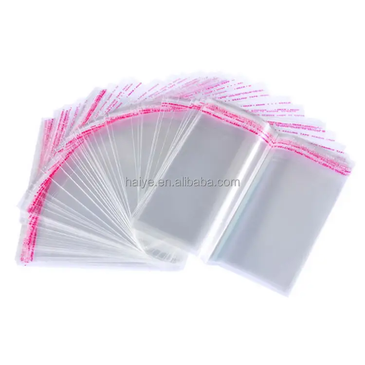 Wholesale Bags Cellophane Clear Polybag Custom Size Cheap Plastic OPP Self Adhesive Bag Resealable