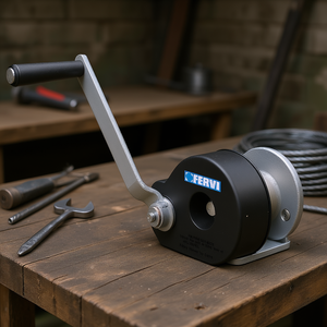 Manivela Manual Fervi con Freno, Capacidad de 100 Kg para Uso Pesado - Product Image 3
