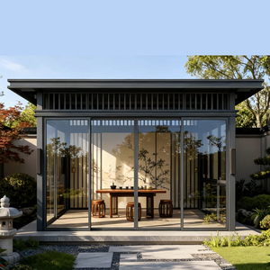 Gazebo en métal robuste. Pavillon à toit rigide résistant aux charges de neige pour toutes les saisons. <span class=keywords><strong>Abri</strong></span> de jardin extérieur résistant à la rouille. - Product Image 6