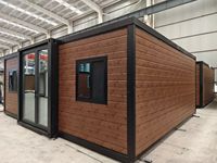 Maison conteneur Putian 20 pieds extensible, pliable, respirante, design contemporain, assemblage rapide, dortoir portable, bureau