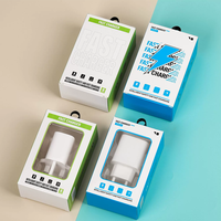 Boîte d'emballage pour chargeur de téléphone portable en carton recyclable écologique avec logo personnalisé OEM, finition bronzée, pour l'électronique grand public