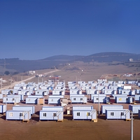 Casa Contenedor Plegable de 20 Pies, Resistente al Viento, de Despliegue Rápido, con Cocina y Baño, Prefabricada, Tipo X