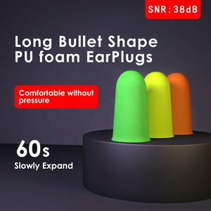 Tapones para los Oídos Desechables <span class=keywords><strong>de</strong></span> Espuma Suave con Certificación CE SNR38dB, Protección Auditiva para Dormir, Viajar y Trabajar, Anti-Ronquidos, Cómodos - Product Image 2