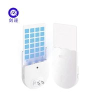 JZ-Atrapamoscas eléctrico para interiores, trampa de pegamento con luz nocturna UV, trampa pegajosa para mosquitos, trampa para insectos voladores