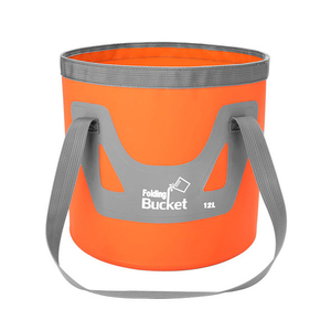 Cubo Plegable Premium de 12L de Gran Capacidad con Asa Reforzada para Camping, Pesca y Deportes al Aire Libre - Product Image 1