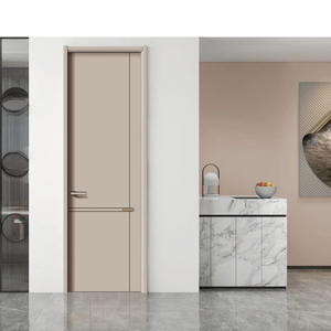 Puerta Invisible Moderna Resistente al Fuego de Material Compuesto Manual Melinco, Disponible en Colores Personalizables, Garantía de 5 Años, Apertura Lateral - Product Image 1