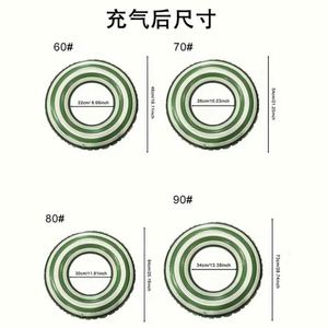 ห่วงยางว่ายน้ำเด็กและผู้ใหญ่แบบหนาพิเศษ ทำจาก PVC รูปทรงอมยิ้ม สีฟ้าลายจุด ขายส่ง - Product Image 4