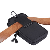 Sac de téléphone portable étanche en nylon durable Sac de taille à boucle magnétique solide Pochette universelle pour iPhone pour Samsung
