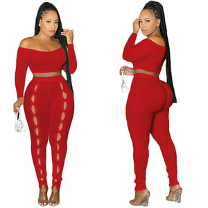 Tissu extensible à la mode <span class=keywords><strong>2023</strong></span>, vêtements pour femmes, Top et pantalon tout blanc, tenues Sexy deux pièces - Product Image 6