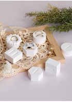 Accessoires créatifs Accessoires de rangement en plâtre Anneau blanc Présentoir Porte-bague pour bijoux