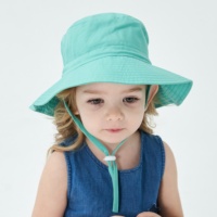 Sombrero de Bebé Tipo Bucket 100% Poliéster, Transpirable, con Protección UV, con Cordón, para Deportes, Viajes, Ciclismo, Casual (Dibujos Animados)