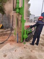 Machine de forage pour fondations, petite pelle hydraulique sur chenilles pour pieux, excavatrice de fosses pour poteaux