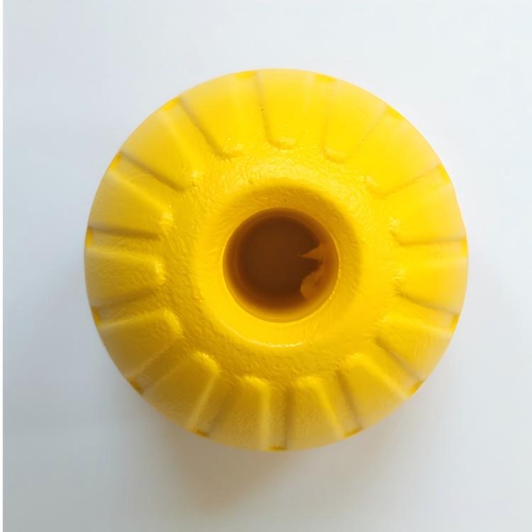 Boule creuse jaune de 7 cm