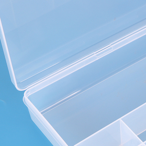SUNSHING 11 Grid Clear <b>Plastic</b> Storage Box Portable <b>Bead</b> Organizer for Jewelry Necklaces Hair Accessories and Craft Supplies - Product Image 4