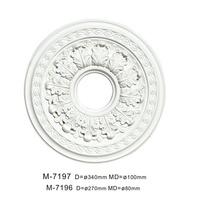 Médaillon de plafond en polyuréthane durable, écologique et imperméable Gemei M-7197 pour la décoration du salon, fabrication en usine, ODM/OEM