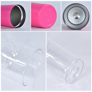 Tasse à double paroi en verre borosilicate transparent 25oz, écologique, en acier inoxydable, double usage, 9 couleurs - Product Image 6