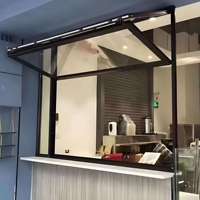 Ventana Plegable Motorizada de Aluminio para Exterior, Resistente a Huracanes, Ventana de Cocina, Venta al Por Mayor de Fábrica