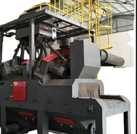Machine de sablage automatique à bande métallique série QWD pour pièces moulées