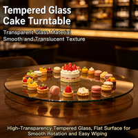 Drehbarer Transparenter Hochzeits-Cupcake-Ständer Durchsichtiger Kuchenständer Kuchenwerkzeuge Kuchen-Dekorationszubehör Rund