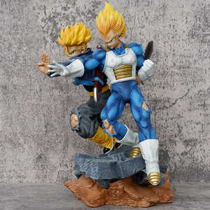 Vendita calda 31.5cm modello <span class=keywords><strong>binario</strong></span> Vegeta padre figlio Anime Action Figure artigianato in PVC vuoto serie di risonanza mondiale drago - Product Image 4