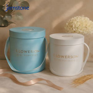 Подарочные тубусы из эко-картона класса люкс с логотипом на заказ для цветов и стабилизированных роз, круглые упаковочные коробки-цилиндры для цветов - Product Image 6