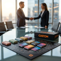 Jeu de société en carton personnalisé sur la stratégie financière pour l'éducation aux investissements et l'apprentissage de la gestion de la richesse