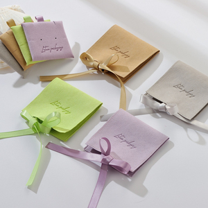 Biểu Tượng Tùy Chỉnh Một Dừng Pouch Chèn Đánh Bóng Vải Có Thể Gập Lại Hộp Đồ Trang Sức Bao Bì Đồ Trang Sức Từ Các Tông Lật Hộp Quà Tặng - Product Image 5