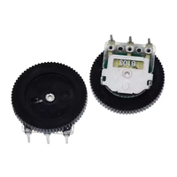 Potentiomètre à engrenage à cadran simple et double d'origine 16 * 2MM 1K2K5K10K20K50K100K B103 Interrupteur de volume