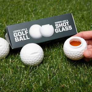 Verre à shot fantaisie en forme de balle de golf, portable, style sport, pour l'extérieur - Product Image 1