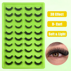 Cils en Faux Vison Personnalisés en Gros, Nouveaux, Ultra-doux, Bande Complète, Super Fins, 3D, Réutilisables, en Cheveux Synthétiques, Effet Naturel Œil de Chat - Product Image 4
