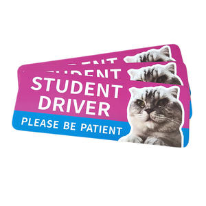 علامة مغناطيس تحذير تحذير مخصصة للسيارة المحمية من خلال الحماية من خلال العمل بأمفي - Product Image 4