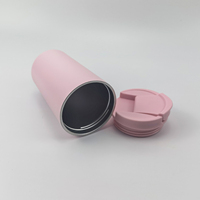 Vente en gros de tasses à café isothermes en acier inoxydable de 12 oz, à double paroi, avec isolation sous vide, pour les voyages, cadeau d'entreprise, tasse à café