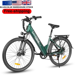 Poland Stock Free Shipping 250W500D 26 Inch High Carbon Steel Down Tube Battery City <b>Frame</b> Disc Brake Electric Bike - Product Image 1