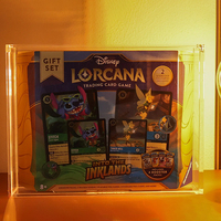 Boîtier de présentation en acrylique moderne pour coffret cadeau Lorcana et booster pack, portable et facile à assembler