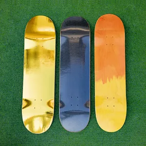 Skateboard profesional dek kustom Skateboard Rocker ganda dek papan Skate pabrik grosir Skateboard