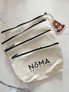 Travel <b>Canvas</b> Cosmetic <b>Bag</b> with Zipper Closure <b>Large</b> Capacity & Washable Handled Organizer for Daily Use - Product Image 6