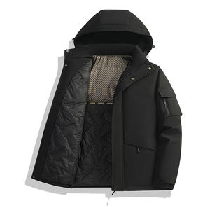 Chaqueta acolchada de algodón con capucha y logotipo personalizado para hombre, abrigo cálido de otoño e invierno, chaqueta deportiva para exteriores, acolchada con grafeno, informal. - Product Image 2