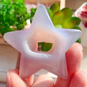 Commercio all'ingrosso <span class=keywords><strong>pietra</strong></span> di cristallo naturale agata vulcanica agata <span class=keywords><strong>stella</strong></span> <span class=keywords><strong>rosa</strong></span> agata Druzy <span class=keywords><strong>stella</strong></span> a cinque punte per la decorazione della casa - Product Image 5