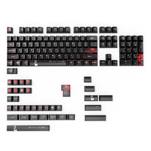 Uchiha Itachi Keycaps Profil cerise japonais Sublimation de colorant PBT 140 touches pour clavier de jeu mécanique 61/68/75/87/98/108 - Product Image 1