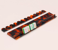 Lot de 4 supports et poussoirs en acrylique pour carreaux de mahjong, pour organiser les tuiles