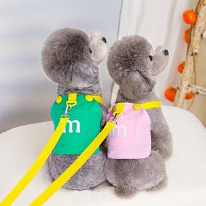 Pettorina per Cani GorisPet di Alta Qualità, Stile Jeans in Cotone, per Cani Piccoli, Tutte le Stagioni - Autunno Inverno Primavera - Product Image 1