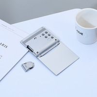 Horloge de table numérique électronique en ABS de couleur rouge avec fonction snooze, alimentée par USB, thermomètre pour salon et cuisine