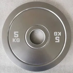 China provided custom logo steel weight plates gym equipment weight lifting low price