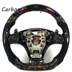 Volante de <span class=keywords><strong>Fibra</strong></span> de Carbono Forjado a Mano para Corvette C6 <span class=keywords><strong>LS2</strong></span> LS3 Z06 ZR1 2005-2013, Forma de D, Personalizado, Compatible con el Interior Original, Mejora del Interior - Product Image 1