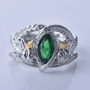 Fashion men's jewelry ring Huaqi LR16 Movies Lord Hobbit Rings Aragon Magic Ring For Gifts