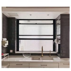 Alliage d'aluminium Résidentiel Double Verre Florida Approved Vertical Noir Simple/double Hung <span class=keywords><strong>Sling</strong></span> windows with Screen - Product Image 4