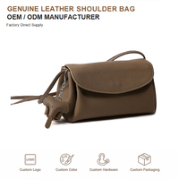 Sacs à bandoulière mini élégants en cuir véritable pour femmes, portefeuilles et sacs à main légers pour femmes, marque privée